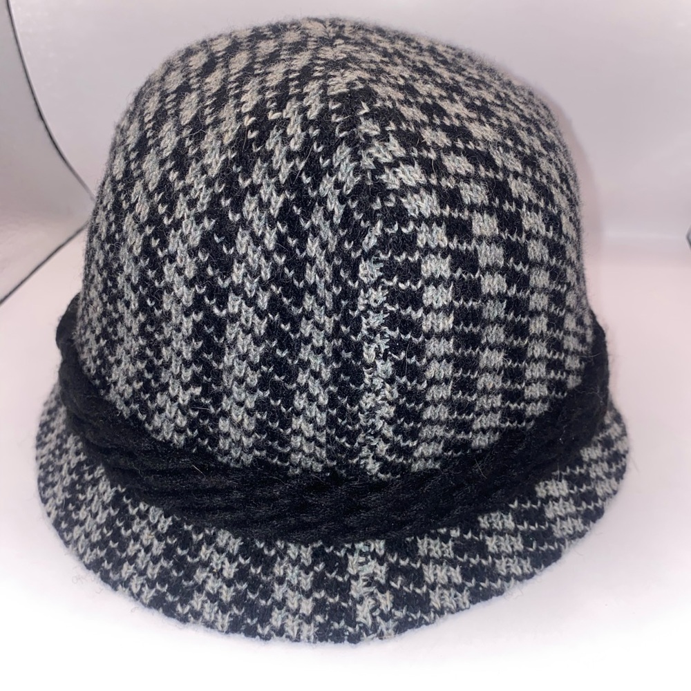 San Diego Hat Company Vintage Black‎ and White Houndstooth Hat - Picture 2 of 4
